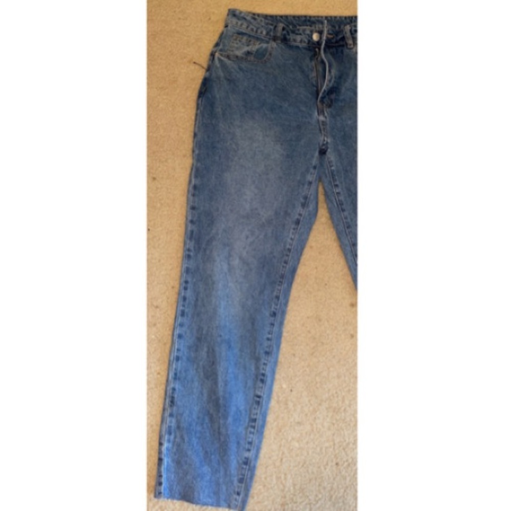 NWOT Shein Curvy High Waist Ripped Mom Jeans - Picture 5 of 13